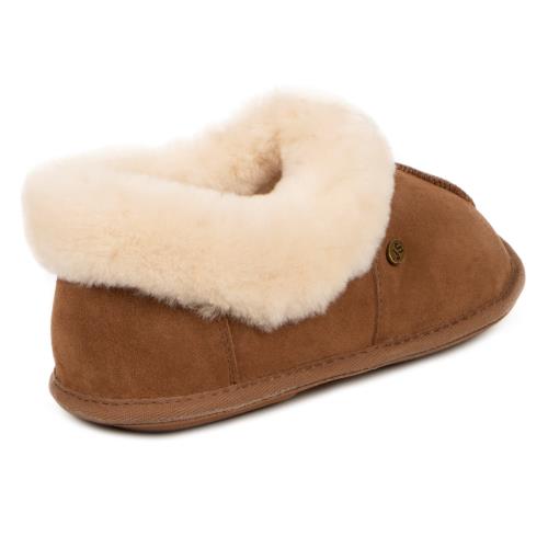 Ladies Classic Sheepskin Slipper Chestnut Extra Image 2